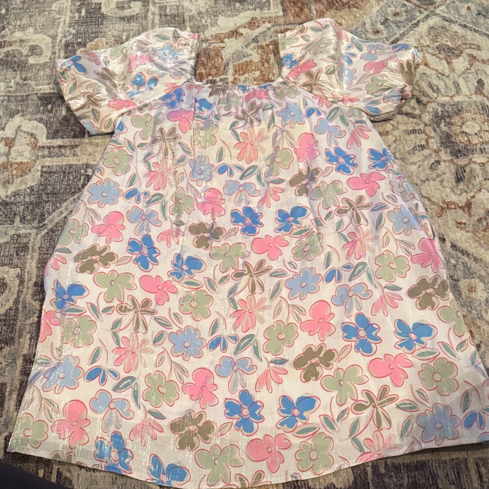 Floral Puff Sleeve Blouse